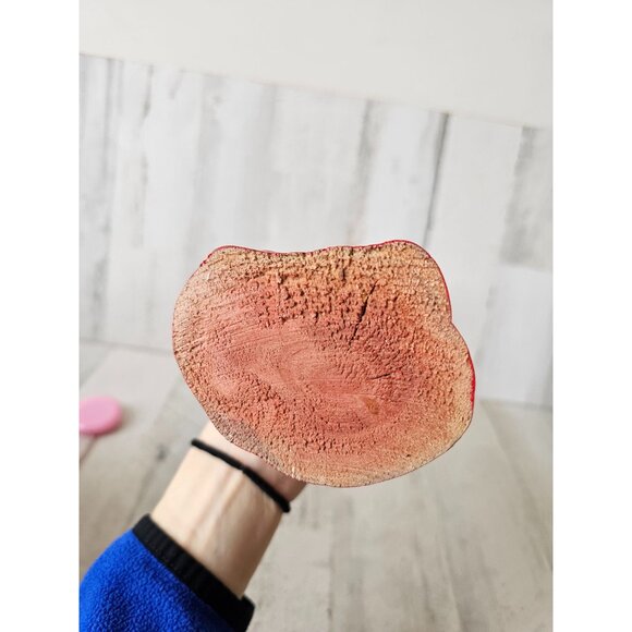 Unique wooden Santa string lights tree decor red glitter - Picture 9 of 9